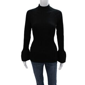 Bitte Kai Rand Women Pullover Black Mock Neck Long Sleeve Size M